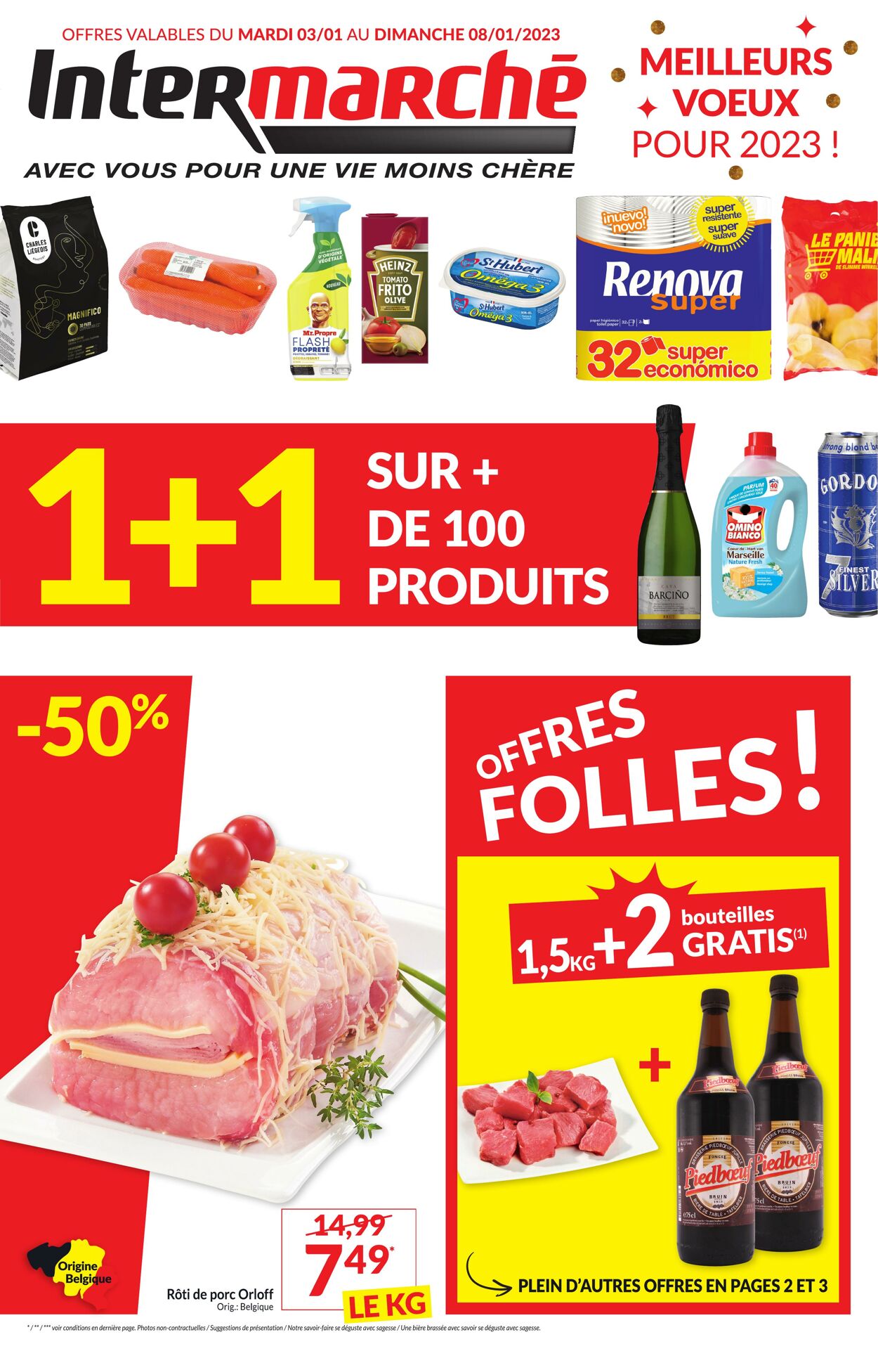 Intermarché Folder Promotionnel Valable à partir du 03 01 au 08 01