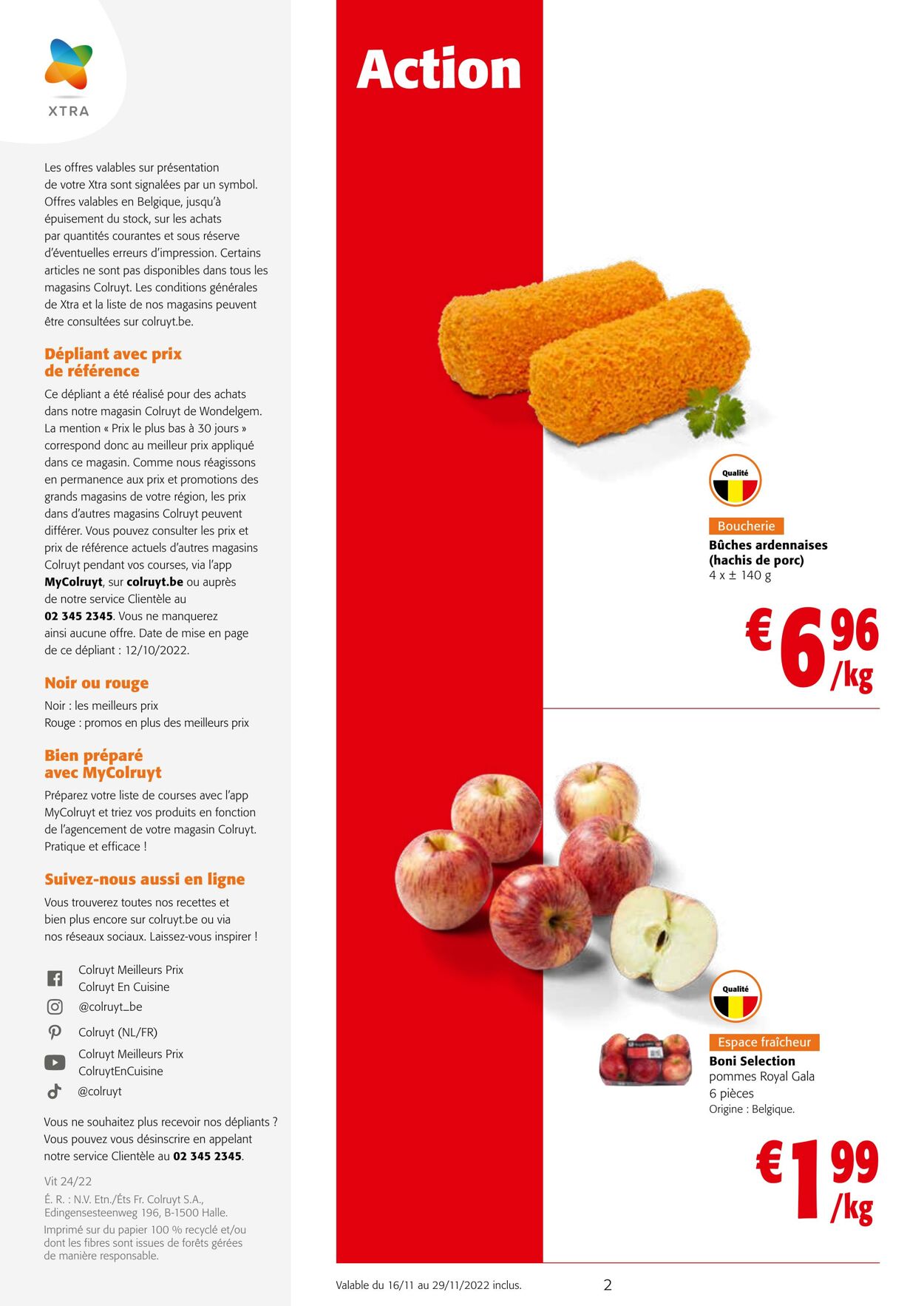 Folder Colruyt 16.11.2022 - 29.11.2022