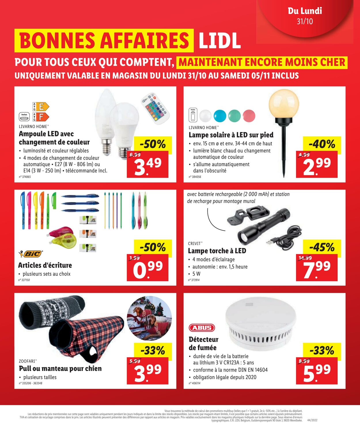 Folder Lidl 31.10.2022 - 05.11.2022