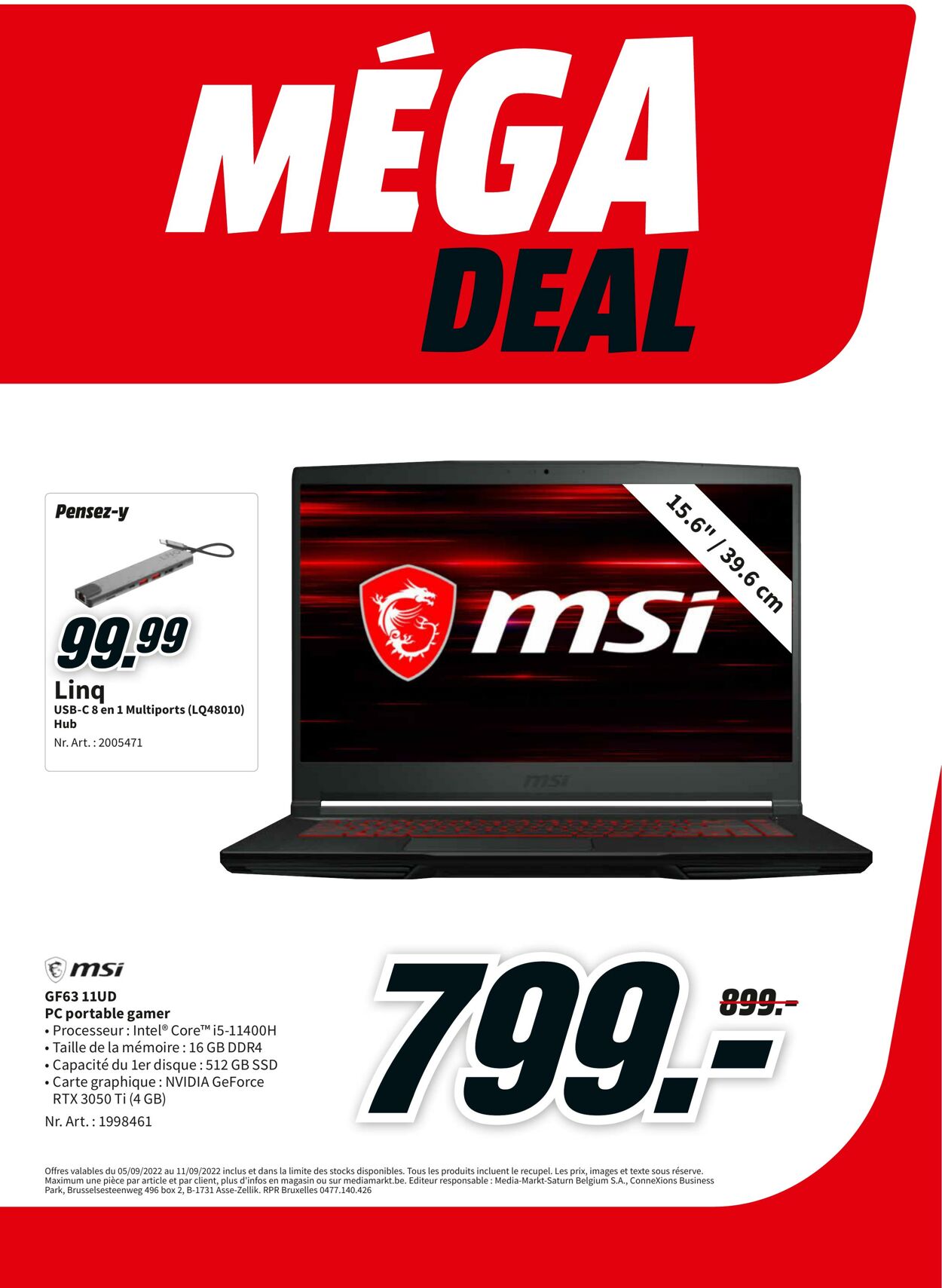 Folder MediaMarkt 05.09.2022 - 11.09.2022