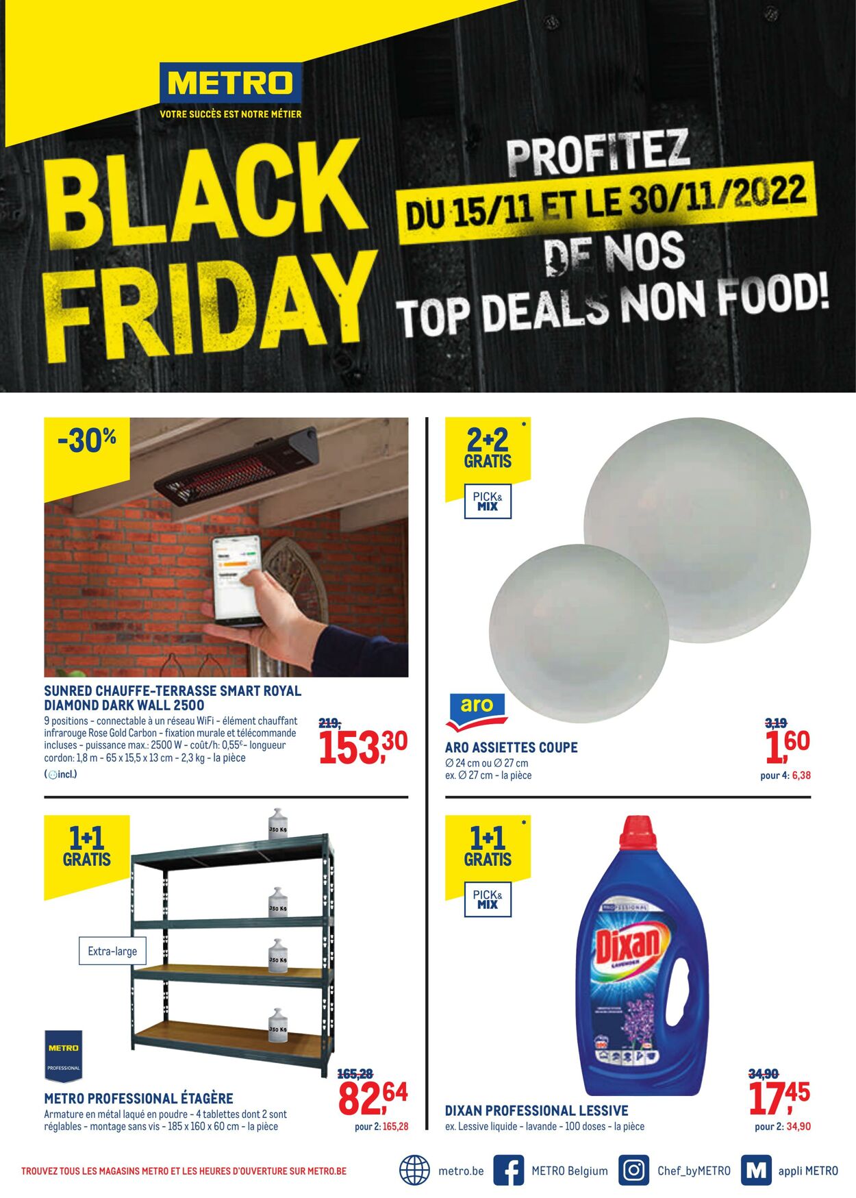 Folder actuel Metro BLACK FRIDAY Valable à partir du 15.11 au 30.11
