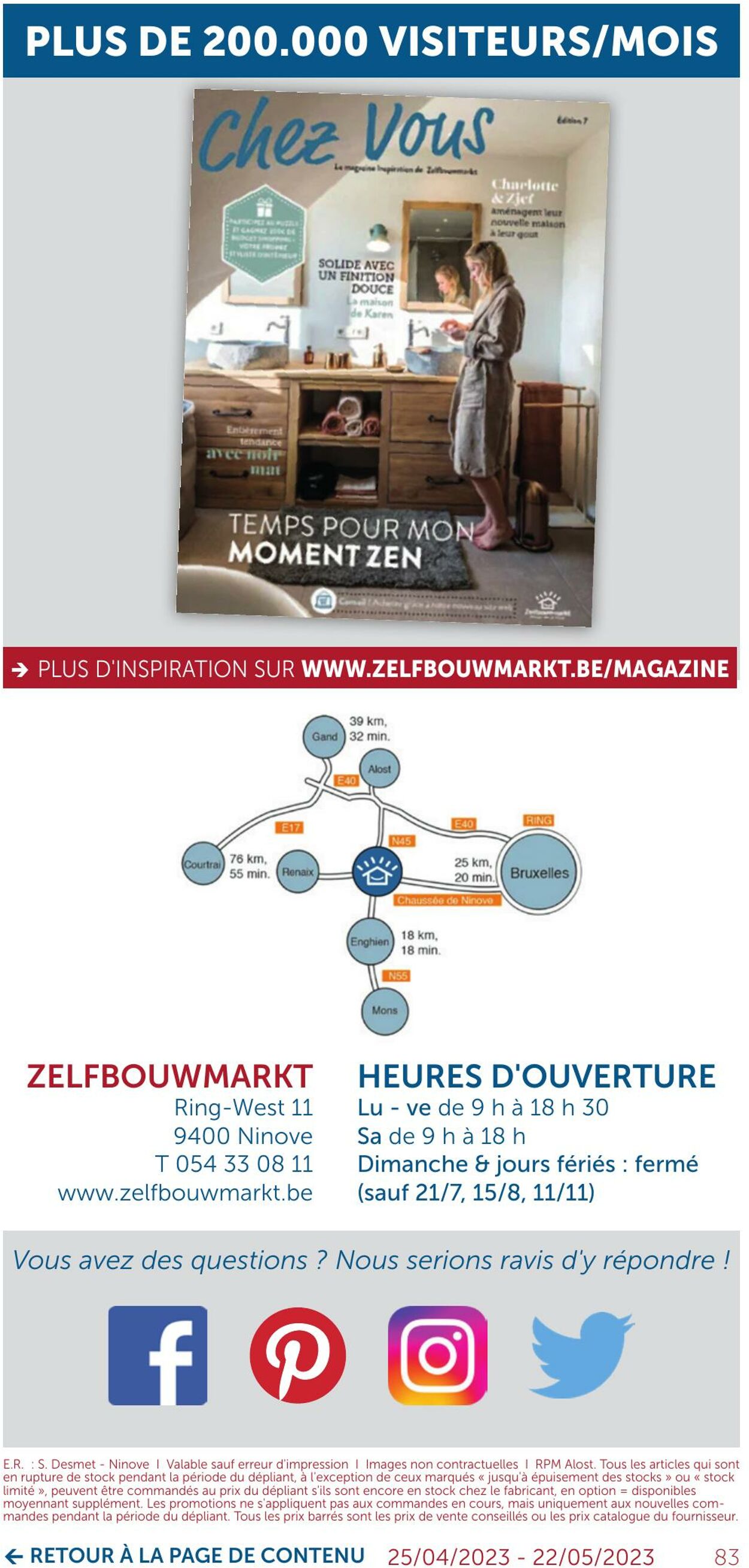 Folder Zelfbouwmarkt 24.04.2023 - 22.05.2023